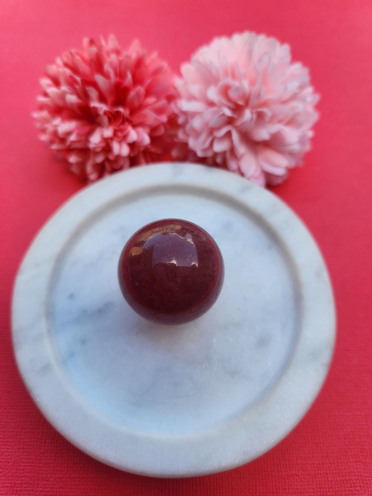 Strawberry Quartz crystal sphere polished natural pink gemstone ball with soft rosy tones and sparkling inclusions, high quality Strawberry Quartz sphere for love compassion emotional healing and heart chakra activation, round crystal ball for meditation manifestation self love rituals and energy cleansing, genuine Strawberry Quartz mineral stone sphere with glossy finish and smooth surface, crystal sphere for calming anxiety attracting positivity romance and harmony
