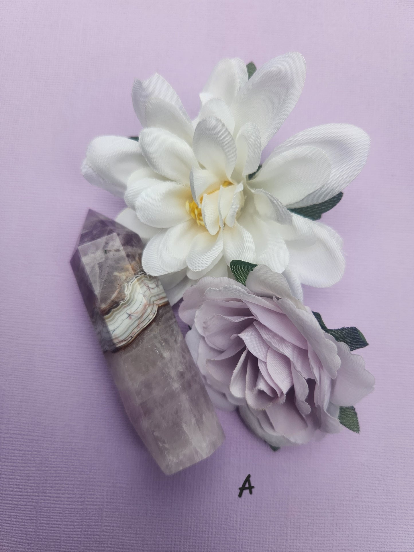 Amethyst and Crazy Lace Agate Crystal Tower