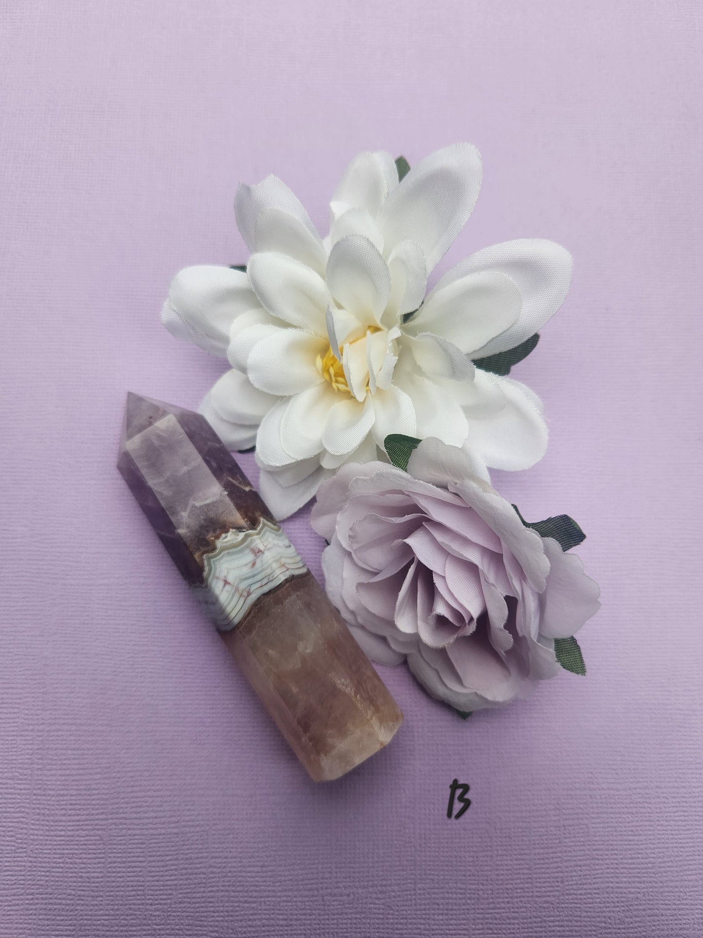 Amethyst and Crazy Lace Agate Crystal Tower